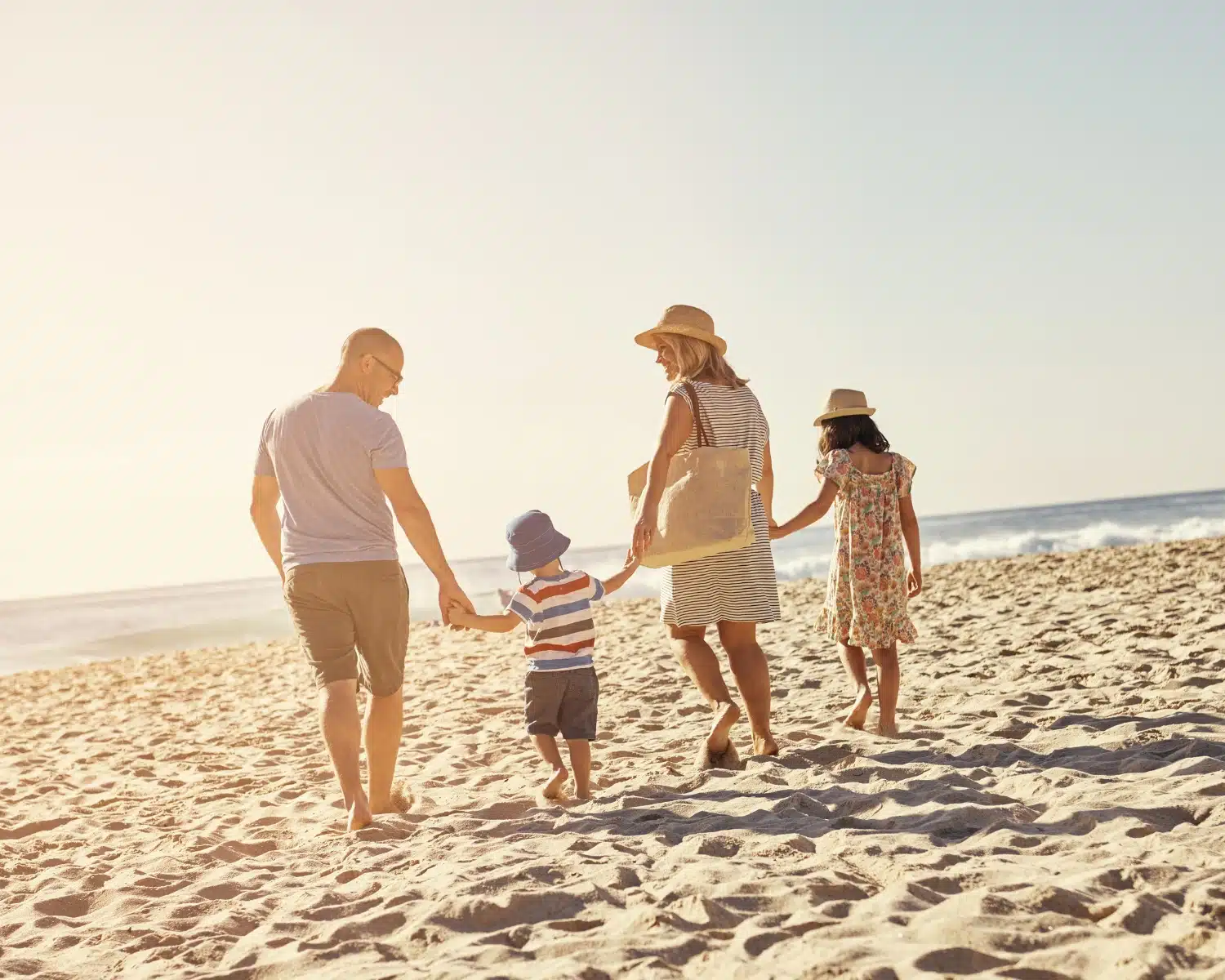 famille en bord de mer